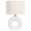 Beliani Table Lamp VENTA Ceramic White 1