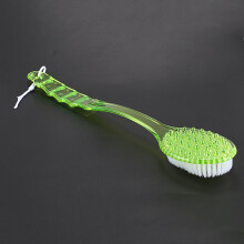 Long Handled Body Bath Shower Back Brush Scrubber Massager Disability Helper Green