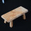 Wooden Bench Display Rack Set 2 Rustic Small Stools 5