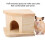 Hamster Wooden Hideout House for Small Animals 6