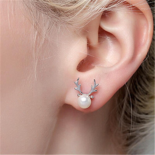 925 Sterling Silver Stud Earrings with Cubic Zirconia 1