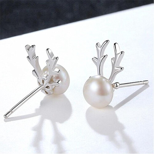 925 Sterling Silver Stud Earrings with Cubic Zirconia 2