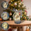 White Acrylic LED Christmas Tree 7.8 inch Mercury-Gold 4