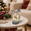 White Acrylic LED Christmas Tree 7.8 inch Mercury-Gold 5