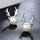 925 Sterling Silver Stud Earrings with Cubic Zirconia 4
