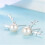 925 Sterling Silver Stud Earrings with Cubic Zirconia 5