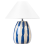 Beliani Table Lamp LUCHETTI Ceramic White/ Blue 1