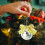 Pink Mirror Ball Ornament with Silver Glitter Bow 6