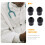 LEORX Stethoscope Earbuds Black PVC 4 pcs 3