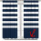 Nautical Stripe Kitchen Curtains Navy White 72x63 Inch 8
