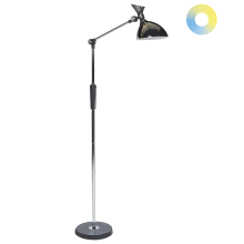 LED Floor Lamp ANDROMEDA with Dimmer Metal Silver