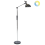 Beliani LED Floor Lamp ANDROMEDA with Dimmer Metal Silver 1