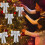 Glitter Bow Ornament with Fan Tape Silver 6 pcs 5