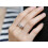 925 Sterling Silver Crystal Zircon Ring Set 9 5