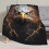 Eagle Gifts Plüschdecke Schwarz Gold Blitzadler 50x40 2