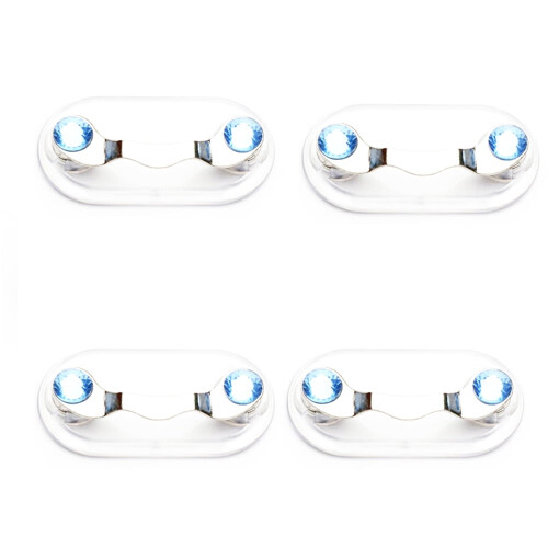 Magnetic Eyeglass Holder Light Blue 8 Pcs 2