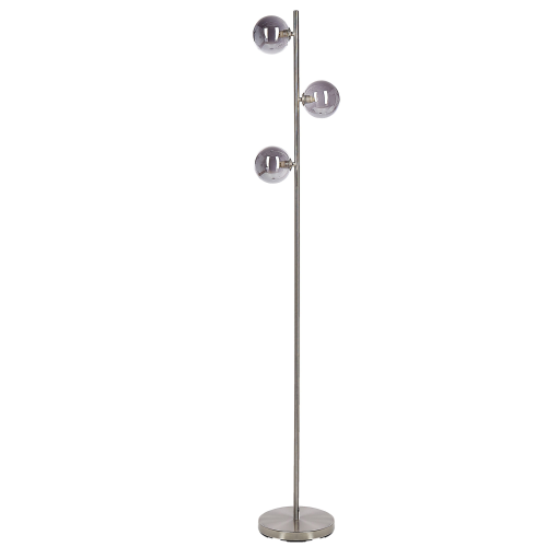 Beliani Floor Lamp RAMIS Metal Silver