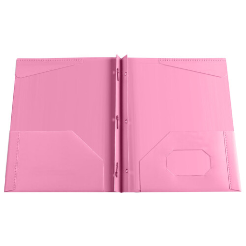Cartelle in plastica resistente a 3 tasche, formato lettera, impermeabili 2