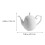 Ceramic Teapot White 1 Piece 8 x 6 Inches 2