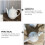 Ceramic Teapot White 1 Piece 8 x 6 Inches 3