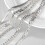 DEARMAY Women's Silver Ankle Bracelet Set 3 Pieces 2