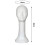 Wig Head Display Stand White Foam Mannequin with Long Neck 2