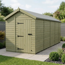 6 x 18 Apex Shed Tanalised (Single Door, No Windows)