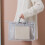 Handtas opbergtas beige transparant 2XL met ritssluiting 6