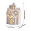 Ensemble de maison de Pâques en céramique avec éclairage LED pour décoration de table 2