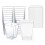 Disposable Plastic Dessert Cups with Lids 150ml 20pcs 2