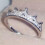 925 Silver Crystal Crown Ring Women Size 5-10 2