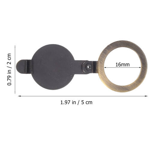 Door Peephole Privacy Cover Copper 2 pcs 1