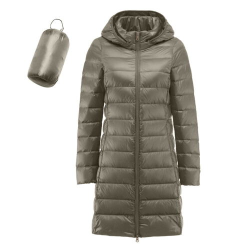Women's Puffer Jacket with Detachable Hood Size S 2
