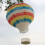 Heißluftballon-Papierlaternen, hellblau gestreift, 6er-Set 3