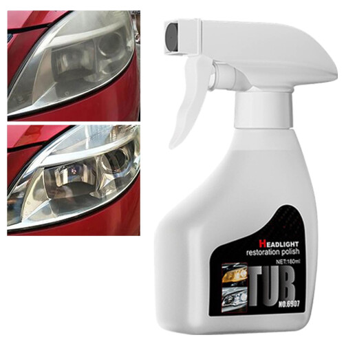 Car Headlight Restoration Cleaner Crystal Coating 180ml 2