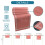 Τραπεζομάντηλο σε χρώμα Coral Red, μονόχρωμο, 72x14 ίντσες 5