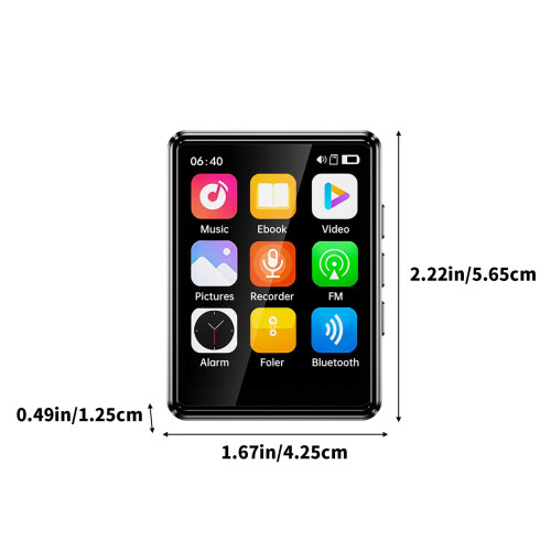 MP4 Player with Bluetooth Speakers and Touchscreen 2