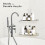 2Pcs Floating Corner Shelf Triangle Wall Mount Storage Rack Bathroom Shelves for Kitchen Bathroom Bedroom 10