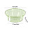 Clear Portable Washbasin Round Soaking Tub 1pc 3