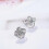 925 Sterling Silver Stud Earrings with Cubic Zirconia 2