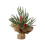 Mini Christmas Tree with Red Berries and Pine Cones 12 Inch 2