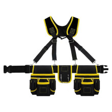 Heavy Duty Tool Belt with Suspenders Construction Scissors Waist Bag for Carpenter Tool Belt Portable Bag