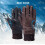 Men's Leather Winter Gloves Fleece-Lined Windproof Thermal 5