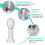 Wig Head Display Stand White Foam Mannequin with Long Neck 4