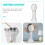Wig Head Display Stand White Foam Mannequin with Long Neck 5