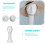 Wig Head Display Stand White Foam Mannequin with Long Neck 6