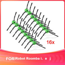 16pcs Sweeping Brush Compatible with I,E,& J Series I3, I3+, J5+, E5, E6, E7,Side Brushes Replacement