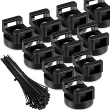 Magnetic Zip Tie Mount Multipurpose Cable Holder Magnets Magnetic Wire Management Bases with Heavy Duty Zip