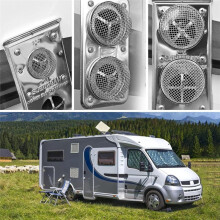 2pcs RV Furnace Vent Screen, Bug Screens Heater Vent Cover with Installation Tool,Spring Hooks and Rubber Strips