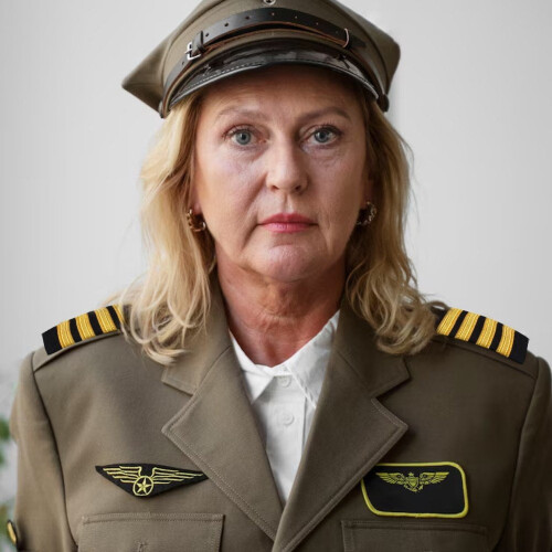 Pilot-Style Epaulets Gold Stripe Cloth Shoulder Badge 1